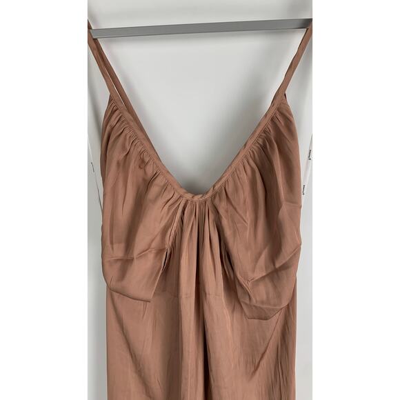 MinkPink Spencer Midi Dress Rose Women Size 8 Large New Halter Pink Strappy Slip - Picture 6 of 12